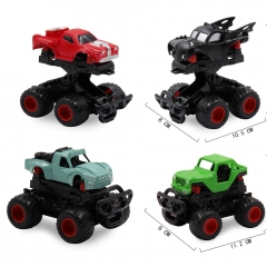儿童回力车玩具小碰撞变形车 儿童惯性玩具车模型【12只装】