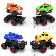 儿童回力车玩具 惯性小碰撞变型怪兽车儿童惯性玩具车模型【12只装】
