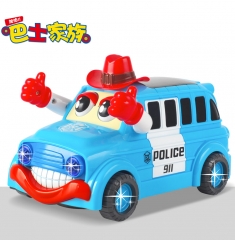 儿童玩具炫彩汽车总动员 3D灯光跳舞车【红/黄/蓝/白混装】