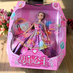 儿童玩具芭比娃娃系列 9关节实身芭芘甜心公主系列