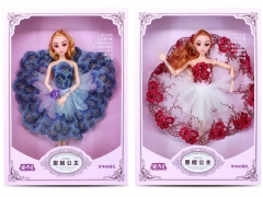 儿童玩具芭比娃娃系列  3D真眼实身9关节车载裙芭芘娃娃