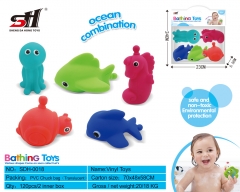 鲸鱼水母塘胶玩具