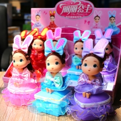 新款儿童卡通化妆镜洋娃娃饰品盒女孩礼物玩具厂家直销地摊热卖