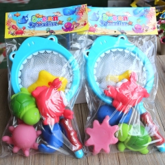 婴儿洗澡玩具 儿童捕鱼网玩具 鲨鱼捕鱼网