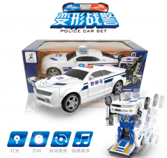 机器人万向变形车，警车